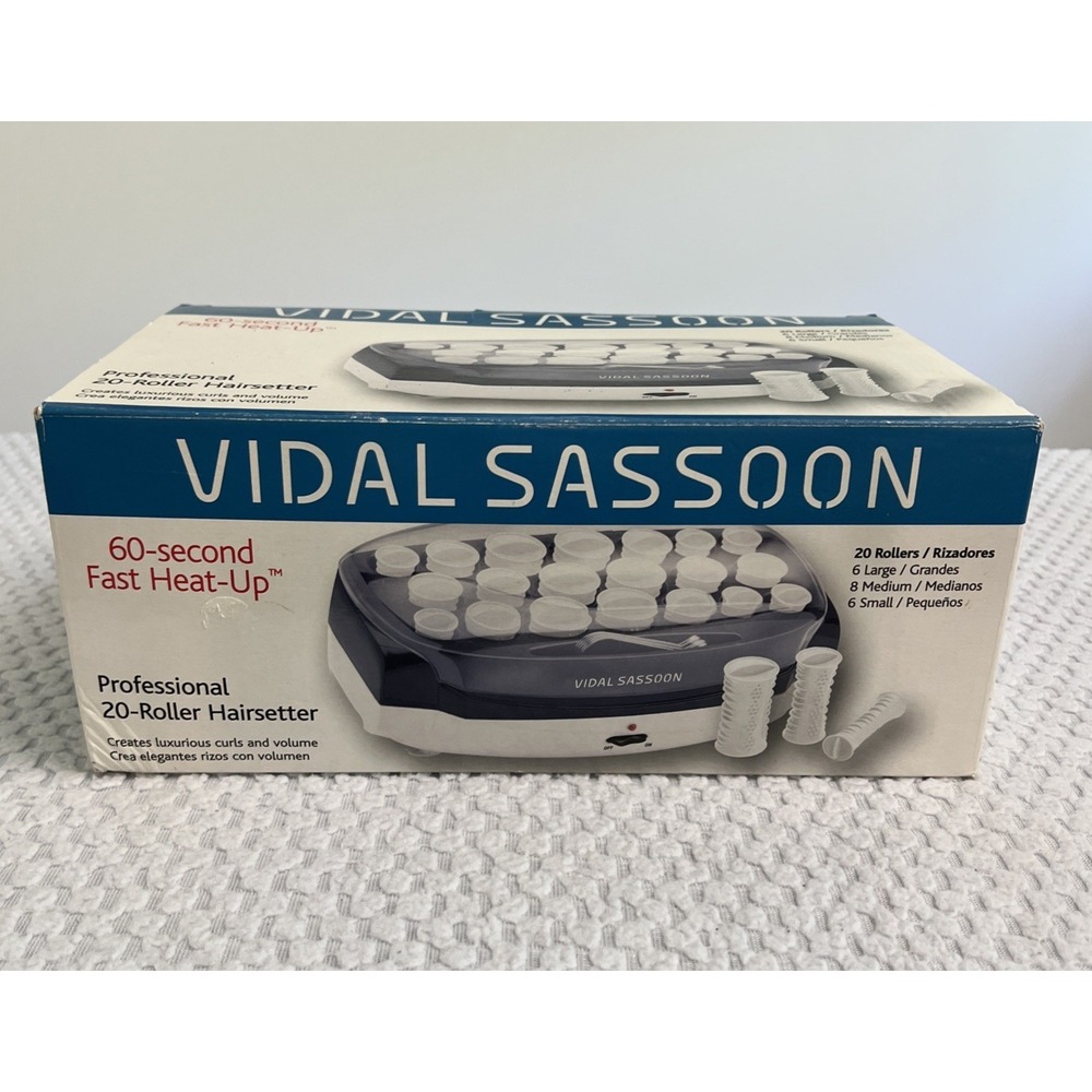 Vidal Sassoon Professional Hot Rollers Hairsetter Curlers Wedding Pageant Dance